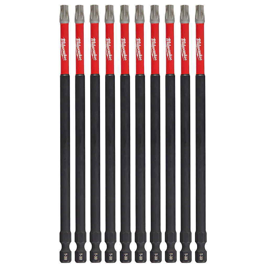 Shockwave 6 In. Impact Torx® T30 Impact Driver Bit 10Pk-Milwaukee-48-32-4248-11261