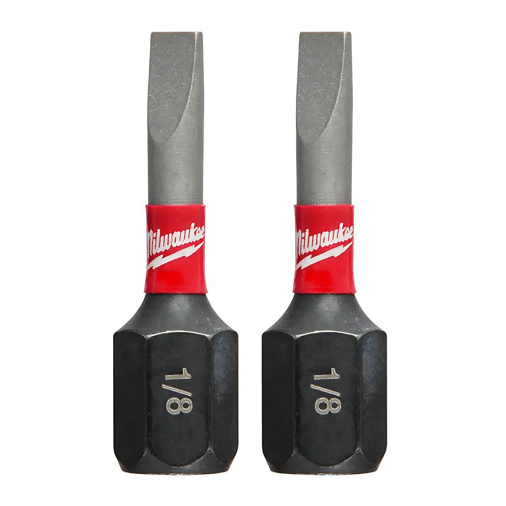 Shockwave 2-Piece Impact Slotted 1/8 In. Insert Bits-Milwaukee-48-32-4416-11173