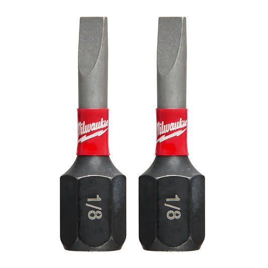 Shockwave 2-Piece Impact Slotted 1/8 In. Insert Bits-Milwaukee-48-32-4416-11173