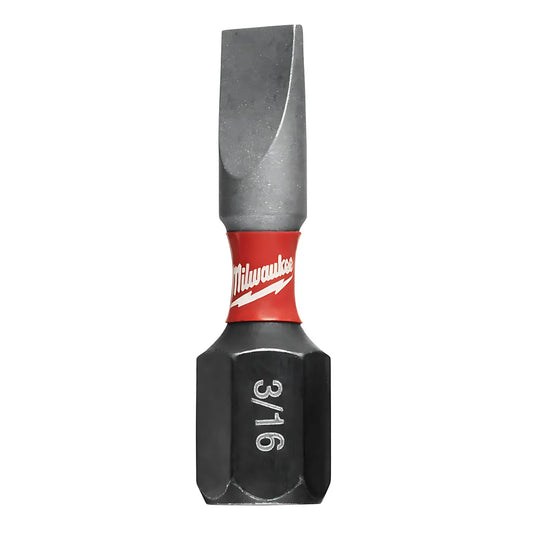 Shockwave 2-Piece Impact Slotted 3/16 In. Insert Bits-Milwaukee-48-32-4417-11174