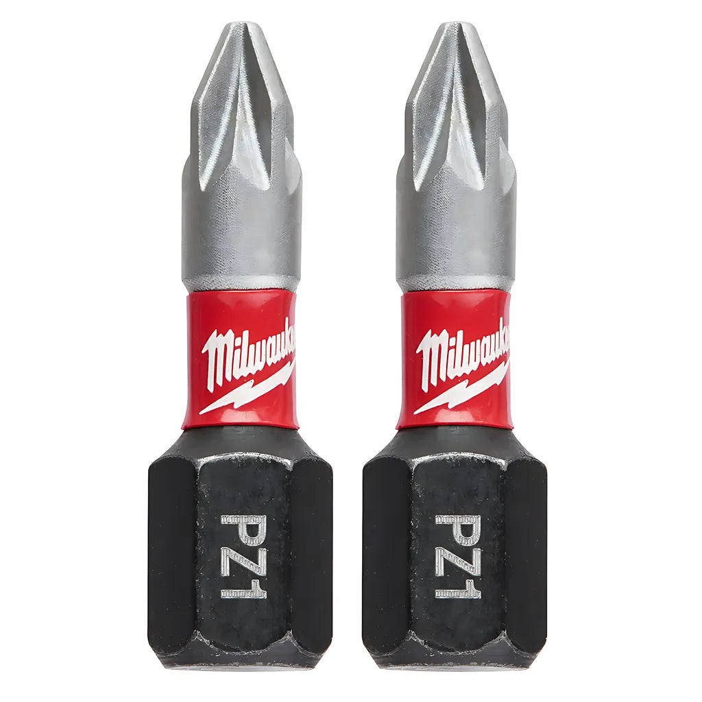 Shockwave 2-Piece Impact Phillips #1 Insert Bits (2 Pack)-Milwaukee-48-32-4431-11166