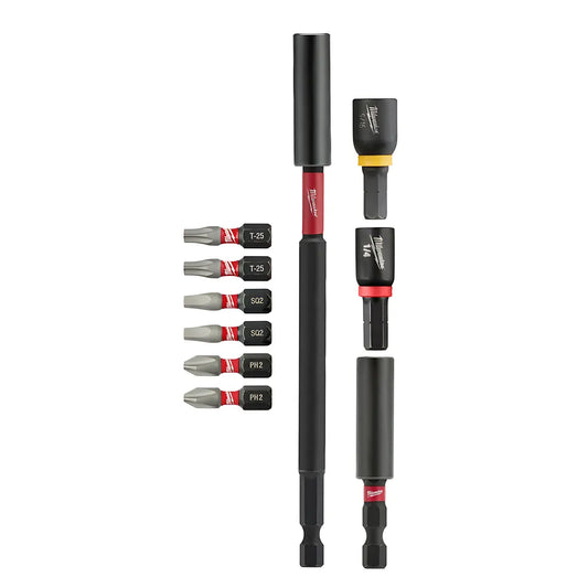 Shockwave 10-Piece Impact Driver Guide Bit Set-Milwaukee-48-32-4513-11059