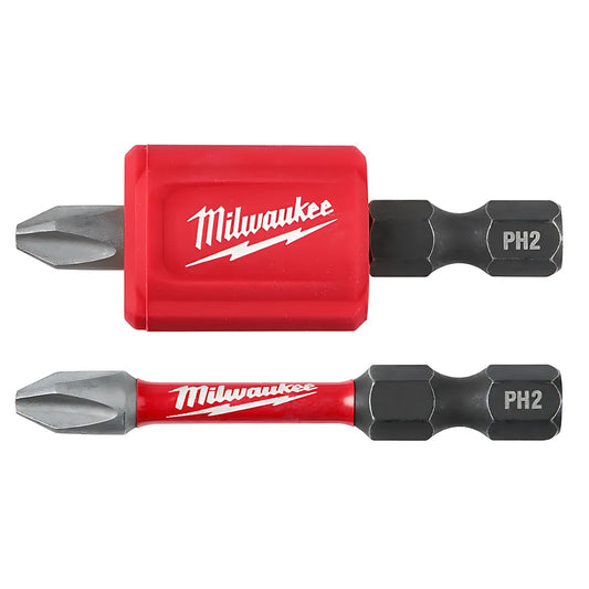 Shockwave Impact Duty Magnetic Attachment And Ph2 Bit Set - 3Pc-Milwaukee-48-32-4550-11024