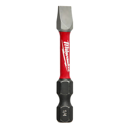 Shockwave 2 In. Impact Slotted 1/4 In. Power Bits-Bulk 25-Milwaukee-48-32-4758-11087