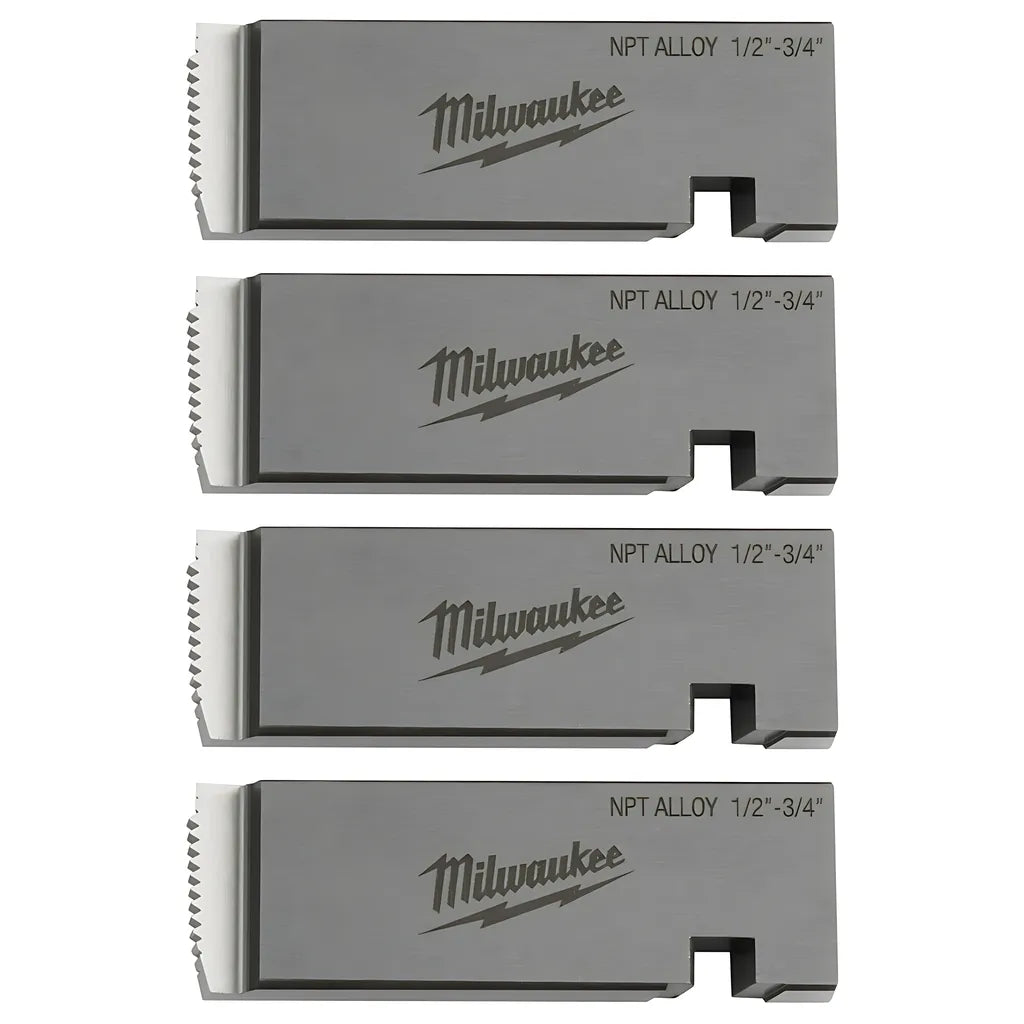 Milwaukee® 1/2"-3/4" Alloy Npt Universal Pipe Threading Dies-Milwaukee-48-36-1201-10086