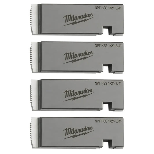 Milwaukee® 1/2"-3/4" High Speed For Stainless Npt Universal Pipe Threading Dies-Milwaukee-48-36-1205-10088