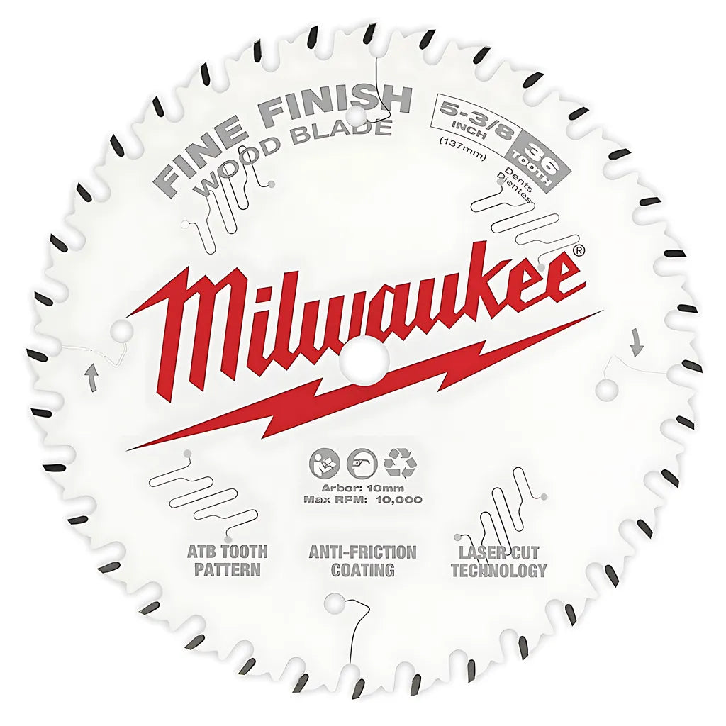 5-3/8 In. 36T Fine Finish Circular Saw Blade-Milwaukee-48-40-0524-6413