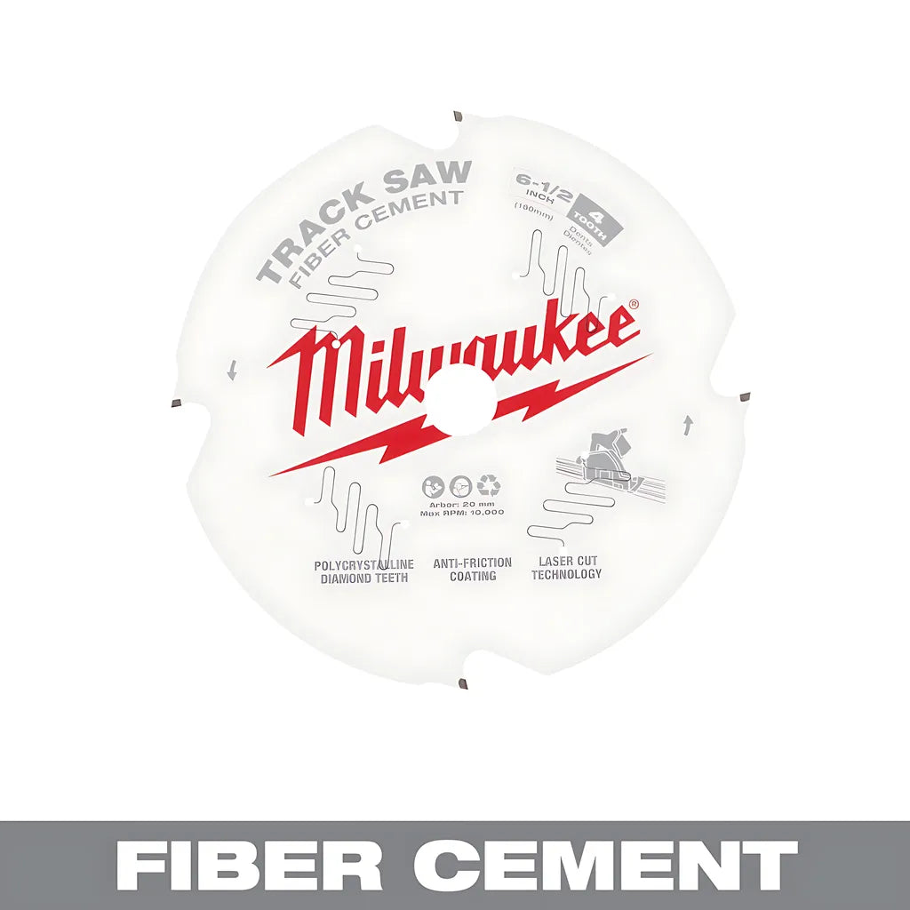 Milwaukee® 6-1/2 4T Fiber Cement Track Saw Blade-Milwaukee-48-40-0670-10097