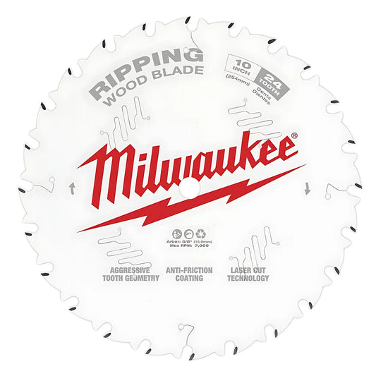 10 In. 24T Ripping Circular Saw Blade-Milwaukee-48-40-1020-4008