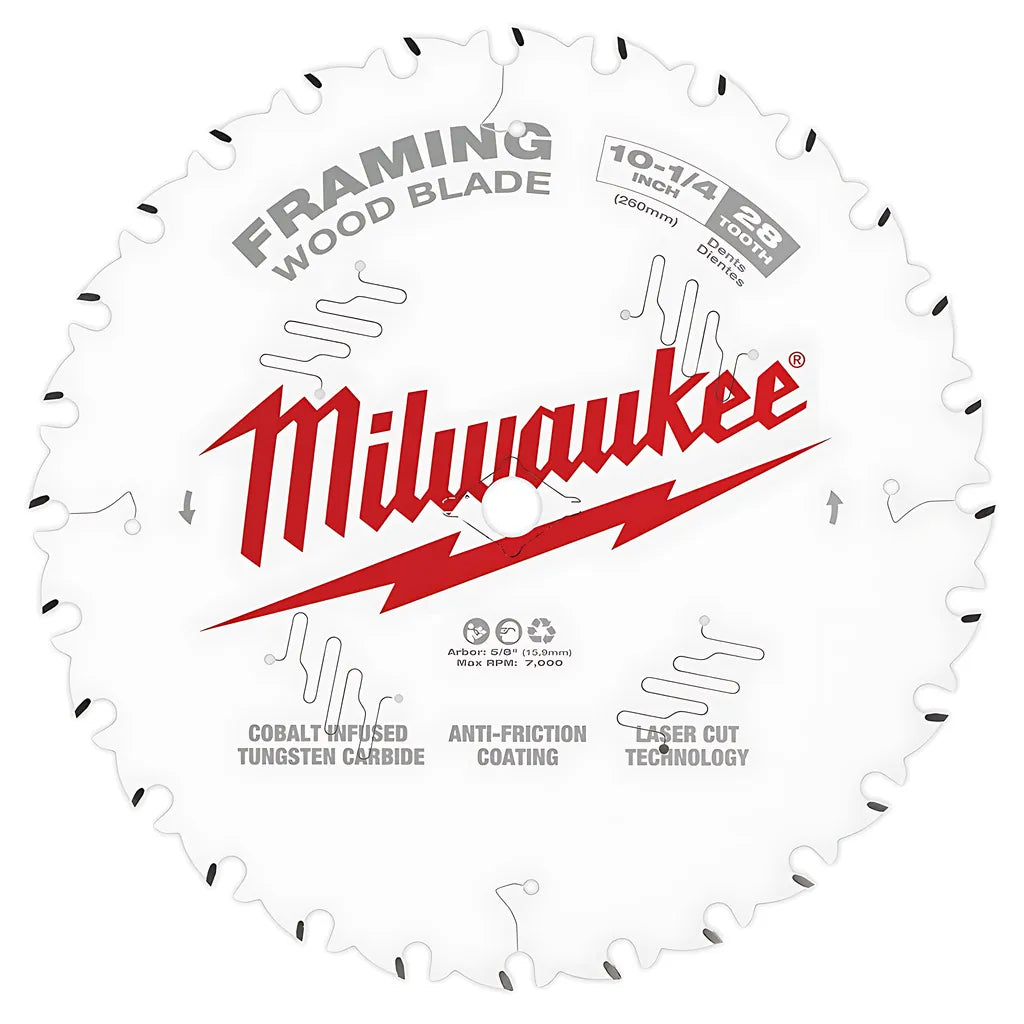 10-1/4 In. 28T Framing Circular Saw Blade-Milwaukee-48-40-1038-4115