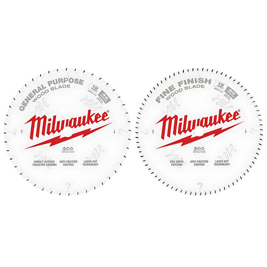 12 In. 44T + 80T Two Pack Circular Saw Blade-Milwaukee-48-40-1232-4419