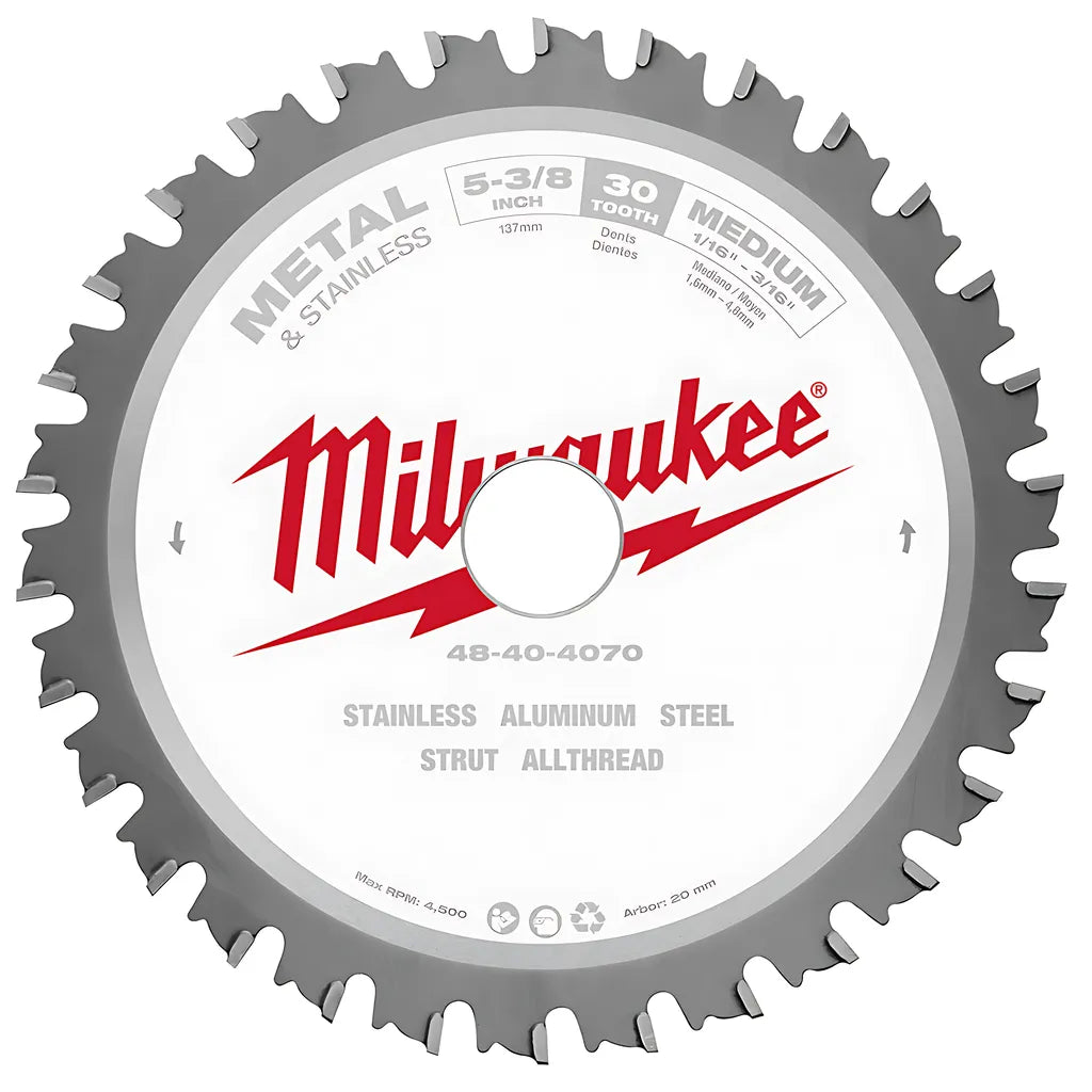 5-3/8 In. 30T Ferrous Metal Circular Saw Blade-Milwaukee-48-40-4070-6410