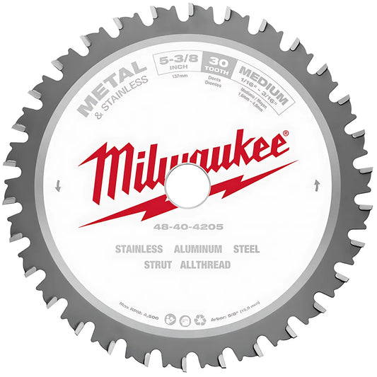 5-3/8 In. Metal & Stainless Cutting Circular Saw Blade 5/8 In. Arbor-Milwaukee-48-40-4205-6416