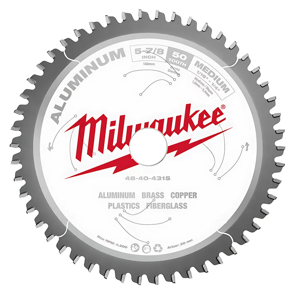 5-7/8 In. Aluminum Cutting Circular Saw Blade-Milwaukee-48-40-4315-6419