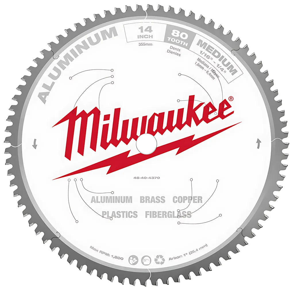 14 In. Aluminum Cutting Circular Saw Blade-Milwaukee-48-40-4370-4694