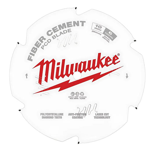 10 In. Pcd/Fiber Cement Circular Saw Blade-Milwaukee-48-40-7010-4030