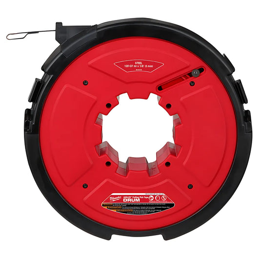 M18 Fuel Angler 120 Ft. X 1/8 In. Steel Pulling Fish Tape Replacement Cartridge-Milwaukee-48-44-5176-9496