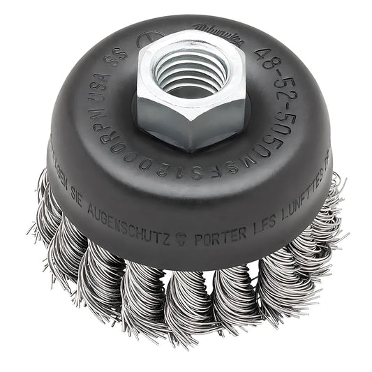 3 In. Stainless Steel Knot Wire Cup Brush-Milwaukee-48-52-5050-5467