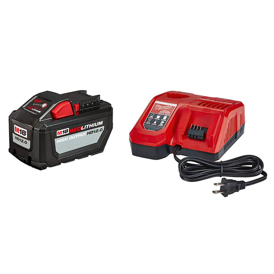 M18 Redlithium High Output Hd 12.0Ah Battery And Charger Starter Kit-Milwaukee-48-59-1200-9927