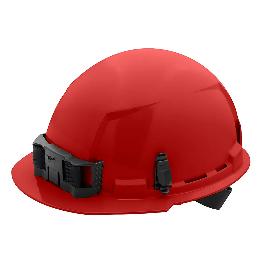 Red Front Brim Hard Hat W/4Pt Ratcheting Suspension - Type 1, Class E-Milwaukee-48-73-1108-10409