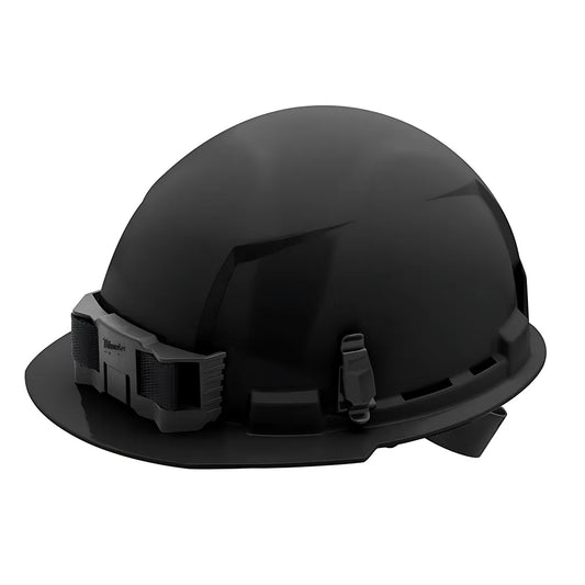 Black Front Brim Hard Hat W/4Pt Ratcheting Suspension - Type 1, Class E-Milwaukee-48-73-1110-7227