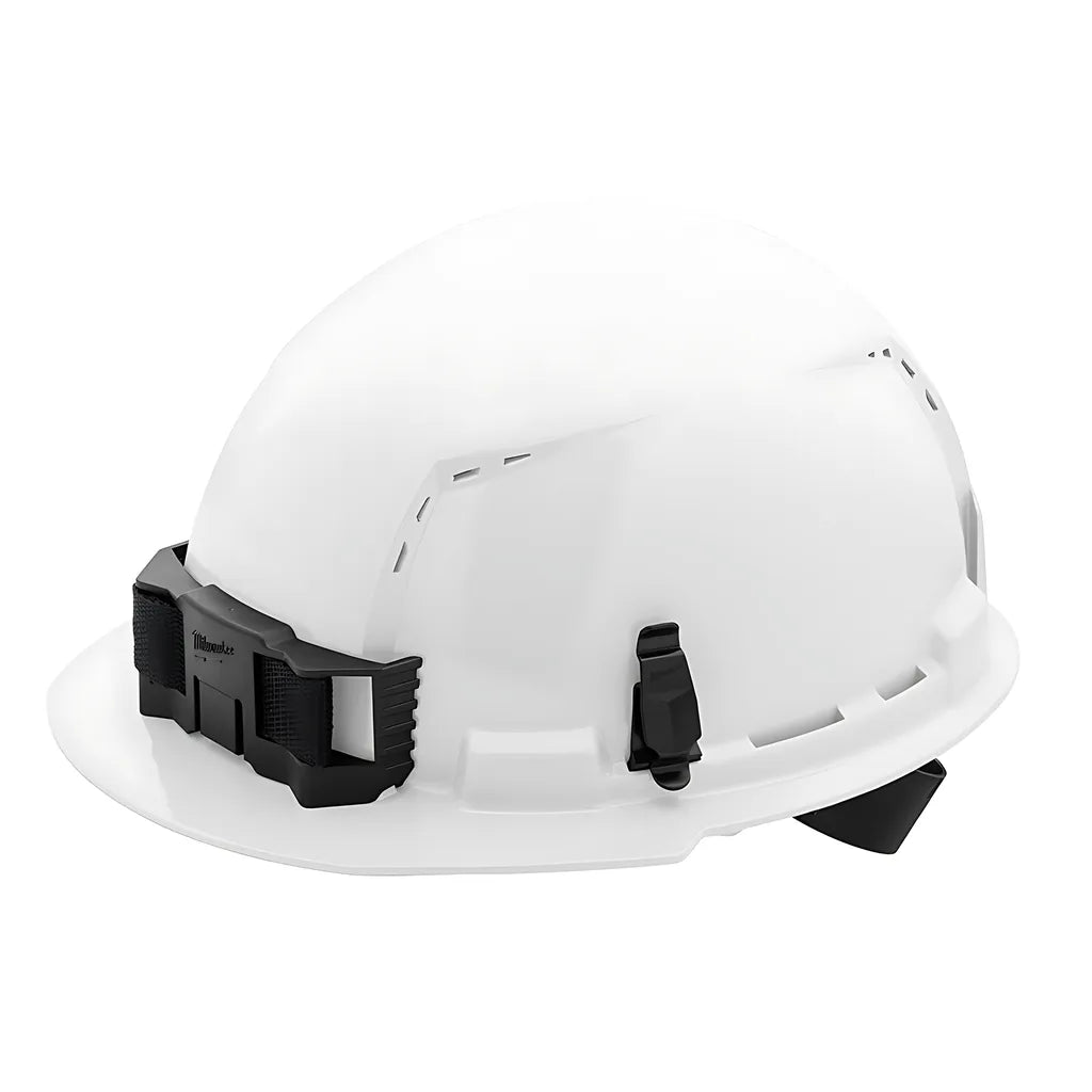 White Front Brim Vented Hard Hat W/4Pt Ratcheting Suspension - Type 1, Class C-Milwaukee-48-73-1200-12030