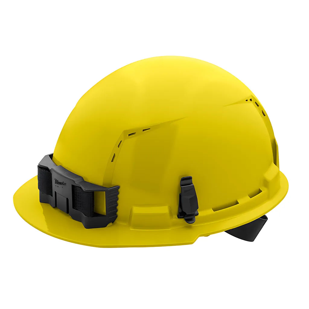 Yellow Front Brim Vented Hard Hat W/4Pt Ratcheting Suspension - Type 1, Class C-Milwaukee-48-73-1202-12150