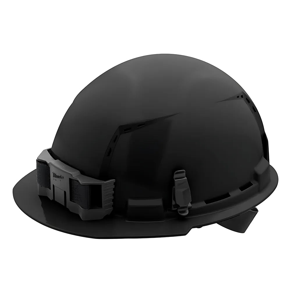 Black Front Brim Vented Hard Hat W/4Pt Ratcheting Suspension - Type 1, Class C-Milwaukee-48-73-1210-7230