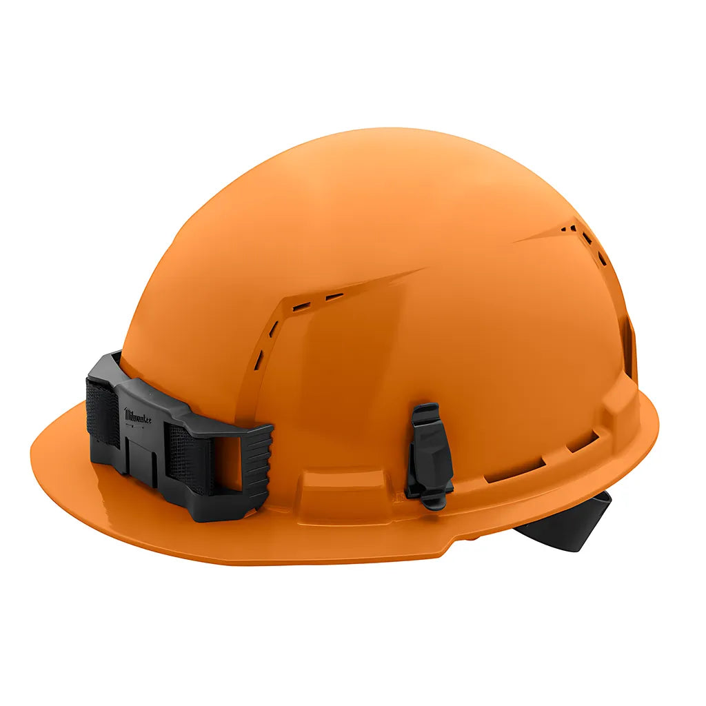 Orange Front Brim Vented Hard Hat W/4Pt Ratcheting Suspension - Type 1, Class C-Milwaukee-48-73-1212-10259