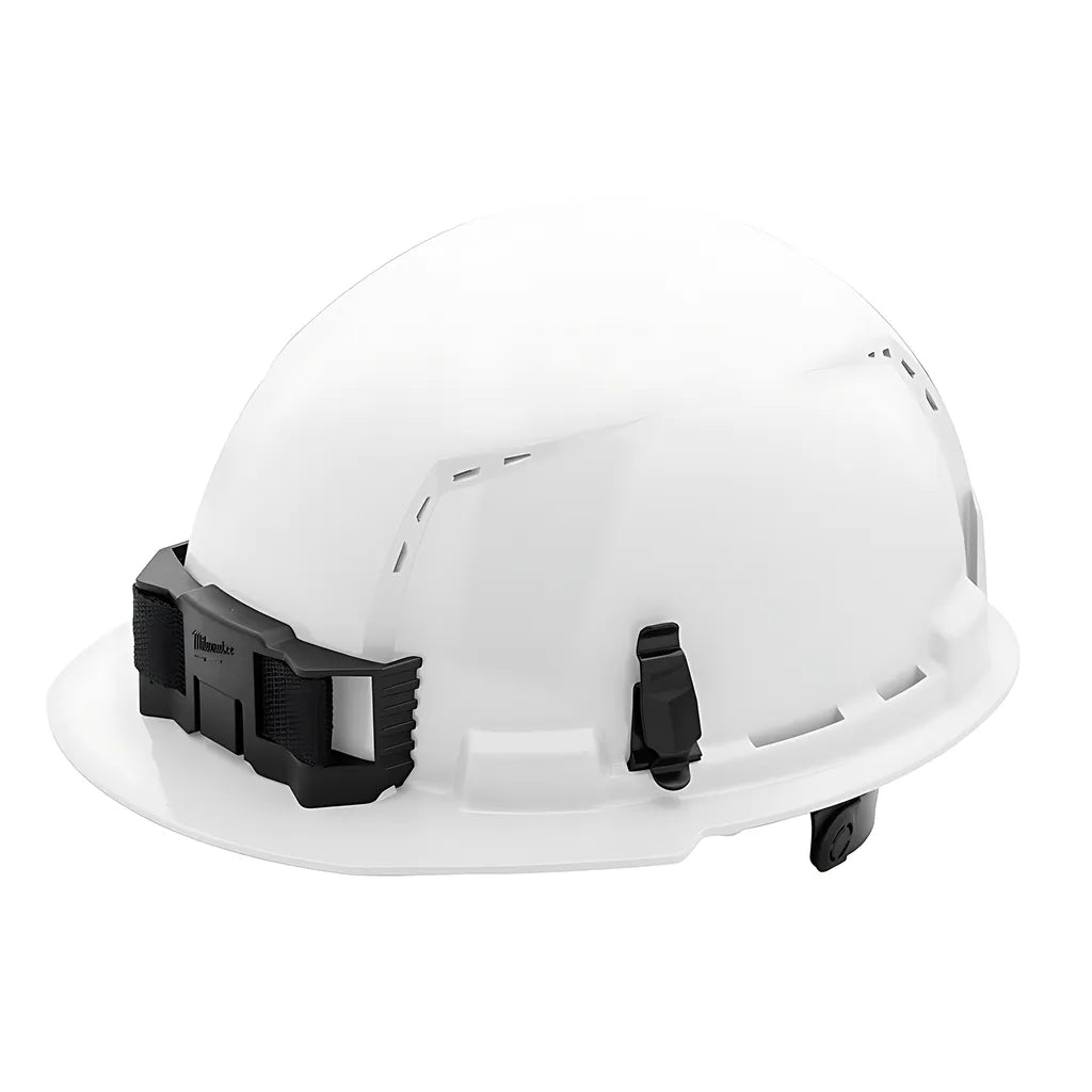 White Front Brim Vented Hard Hat W/6Pt Ratcheting Suspension - Type 1, Class C-Milwaukee-48-73-1220-12032