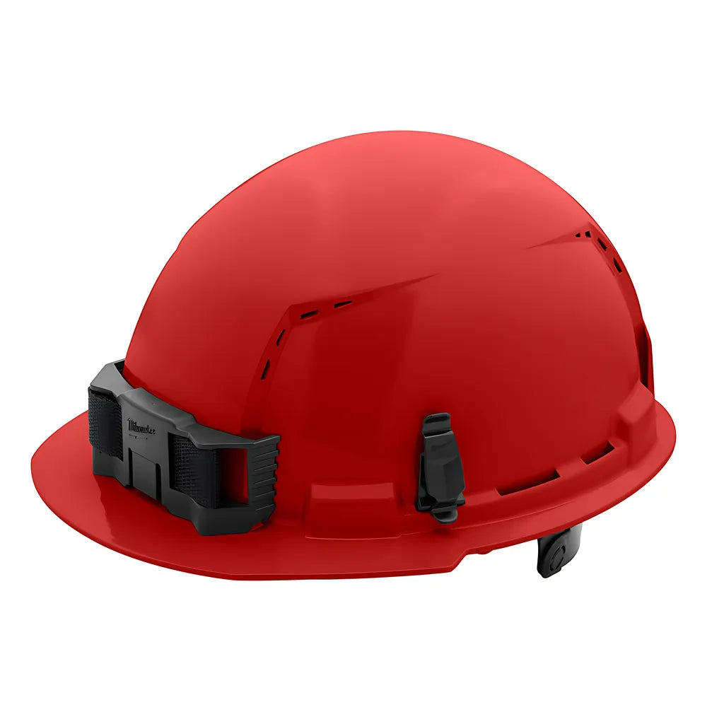 Red Front Brim Vented Hard Hat W/6Pt Ratcheting Suspension - Type 1, Class C-Milwaukee-48-73-1228-10413