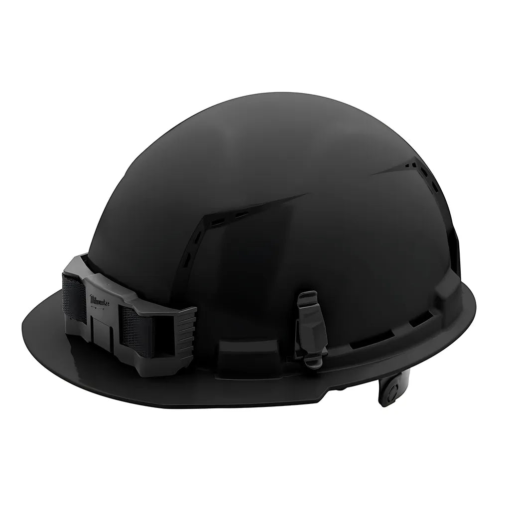 Black Front Brim Vented Hard Hat W/6Pt Ratcheting Suspension - Type 1, Class C-Milwaukee-48-73-1230-7231