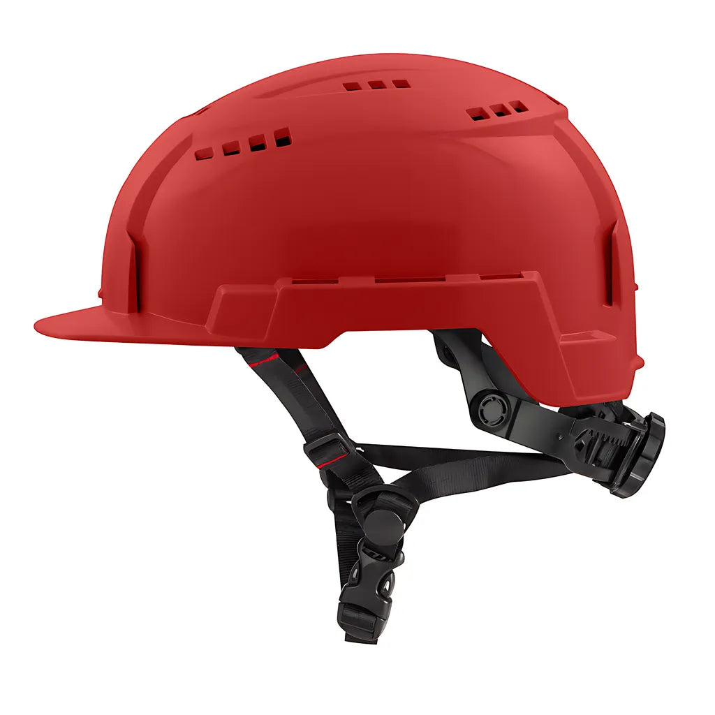 Red Front Brim Vented Safety Helmet (Usa) - Type 2, Class C-Milwaukee-48-73-1328-10414