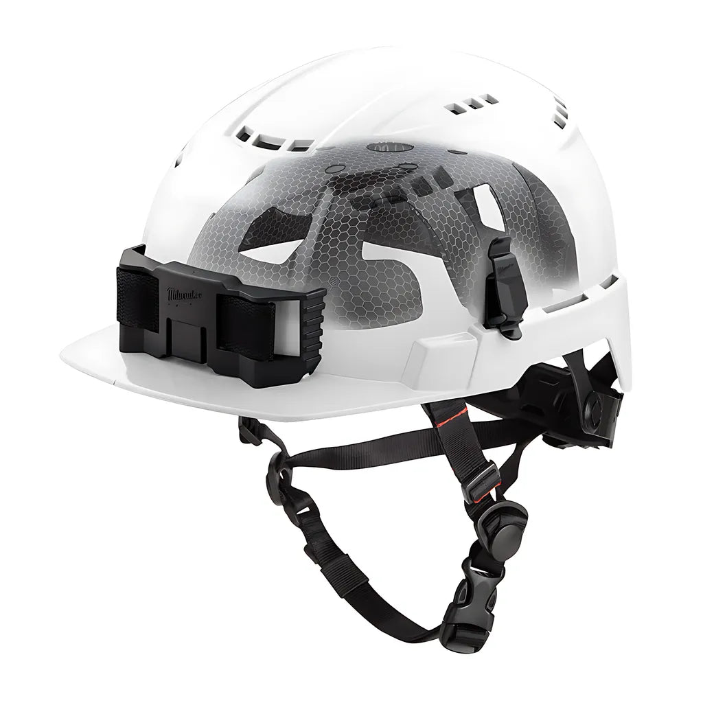 Bolt White Front Brim Vented Safety Helmet With Impact Armor Liner (Usa) - Type 2, Class C-Milwaukee-48-73-1364-7311