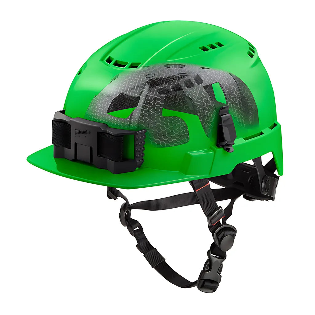 Bolt Green Front Brim Vented Safety Helmet With Impact Armor Liner (Usa) - Type 2, Class C-Milwaukee-48-73-1370-7288