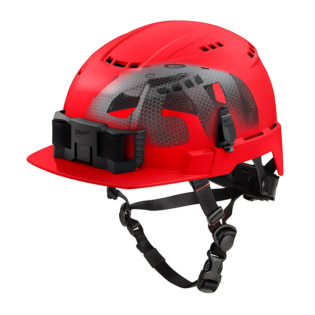 Bolt Red Front Brim Vented Safety Helmet With Impact Armor Liner (Usa) - Type 2, Class C-Milwaukee-48-73-1372-7301