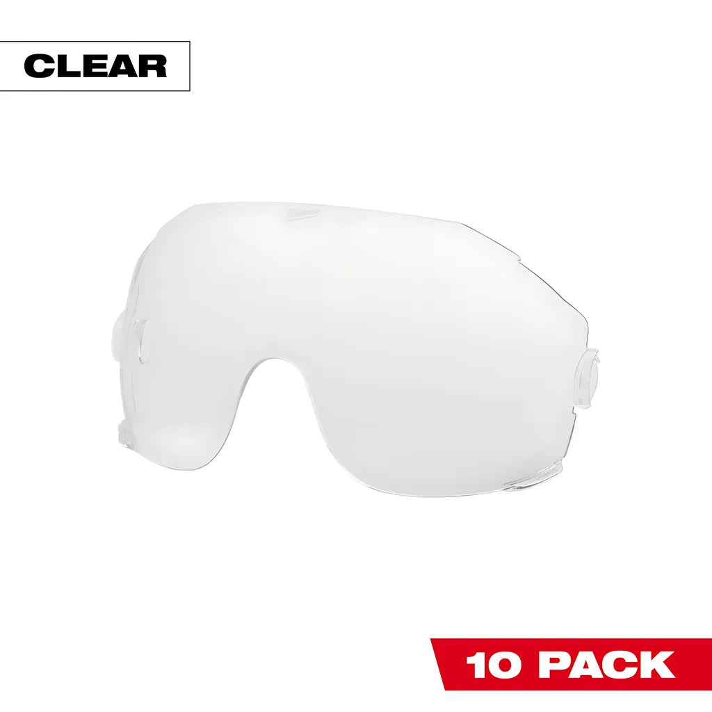 10Pk Clear Eye Visor Replacement Lenses-Milwaukee-48-73-1451-4154