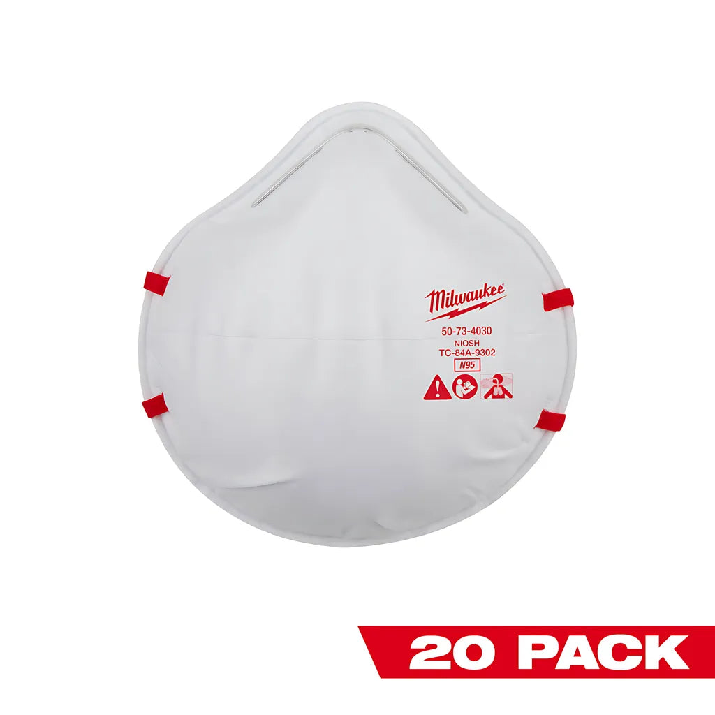 20Pk N95 Respirator-Milwaukee-48-73-4035-5138