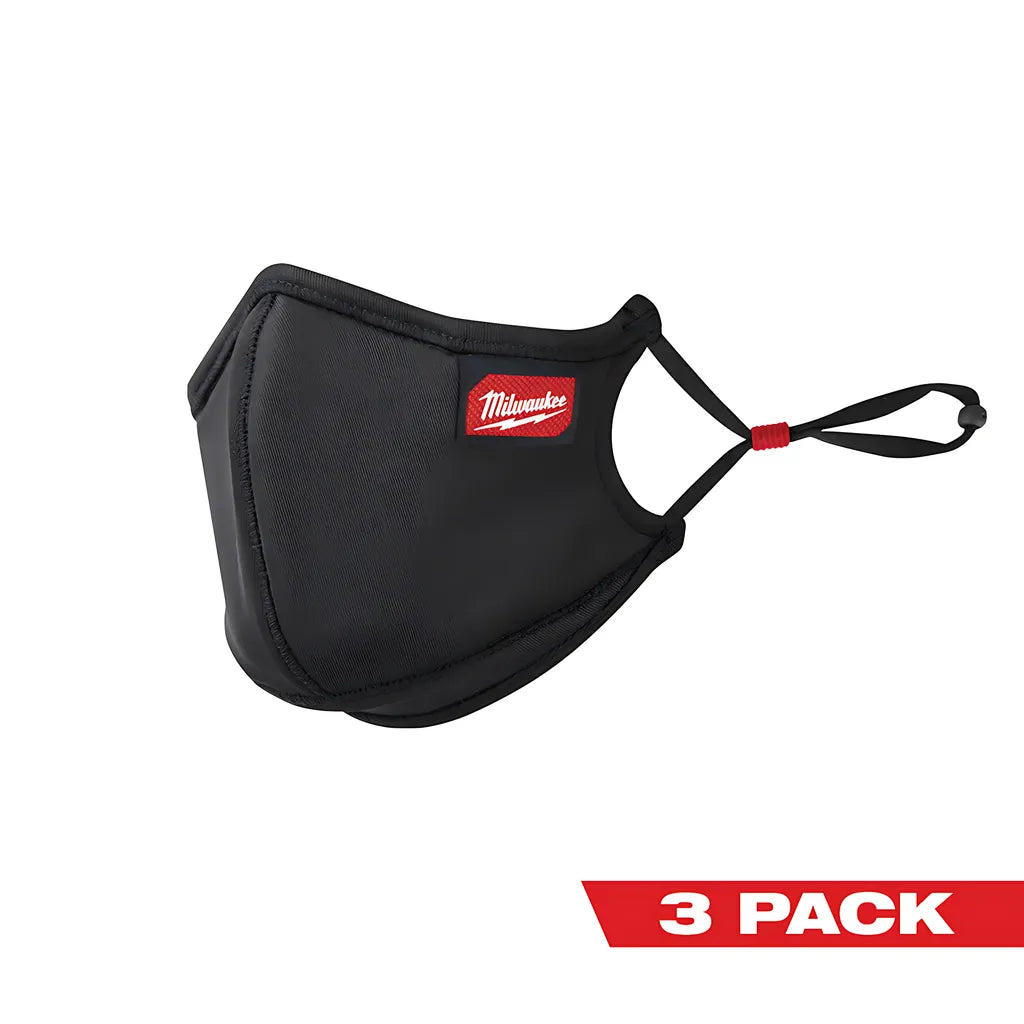 3Pk S/M 3-Layer Performance Face Mask-Milwaukee-48-73-4235-5979