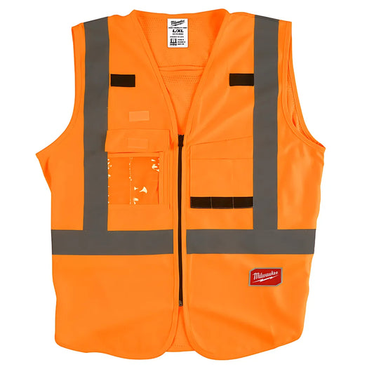 High Visibility Orange Safety Vest - Xxl/Xxxl-Milwaukee-48-73-5033-8446