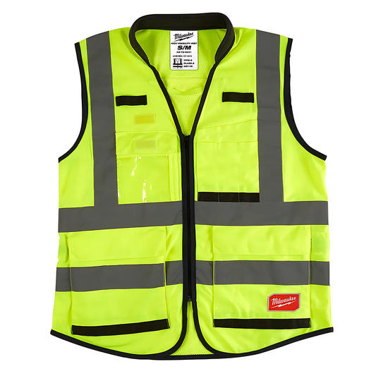 High Visibility Yellow Performance Safety Vest - S/M-Milwaukee-48-73-5041-8451