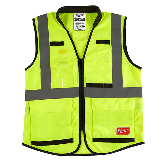 Class 2 High Visibility Yellow Performance Safety Vest - 4Xl/5Xl (Csa)-Milwaukee-48-73-5084-7433