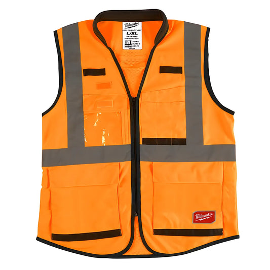 High Visibility Orange Performance Safety Vest - S/M (Csa)-Milwaukee-48-73-5091-8440