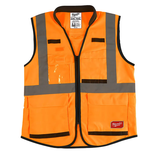 Class 2 High Visibility Orange Performance Safety Vest - 4Xl/5Xl (Csa)-Milwaukee-48-73-5094-7417
