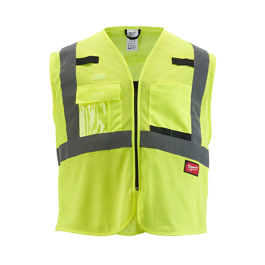 Class 2 High Visibility Yellow Mesh Safety Vest - 2Xl/3Xl-Milwaukee-48-73-5113-7428