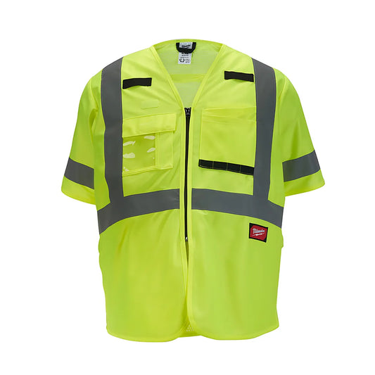 Class 3 High Visibility Yellow Safety Vest - 2Xl/3Xl-Milwaukee-48-73-5143-7456