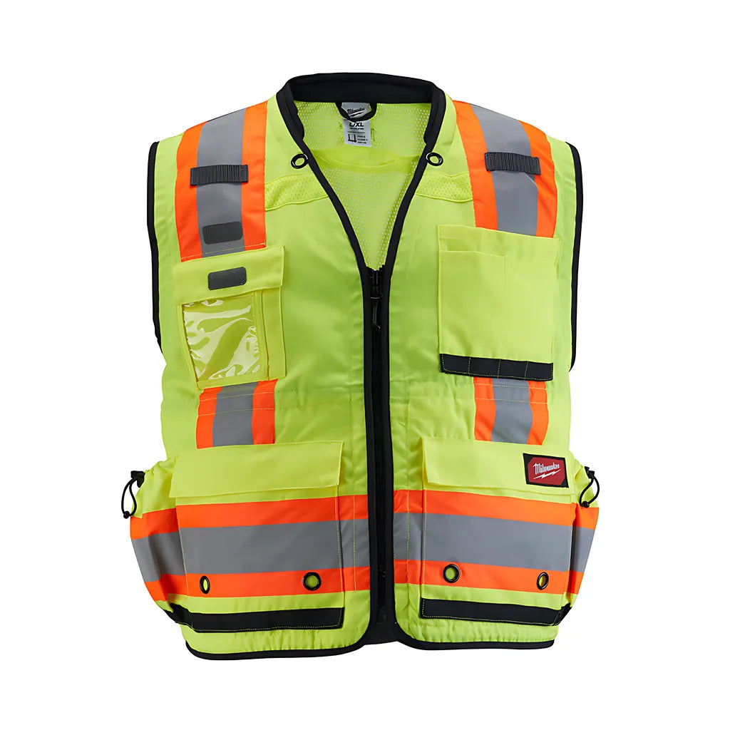 Class 2 Surveyor'S High Visibility Yellow Safety Vest - 2Xl/3Xl-Milwaukee-48-73-5163-7440