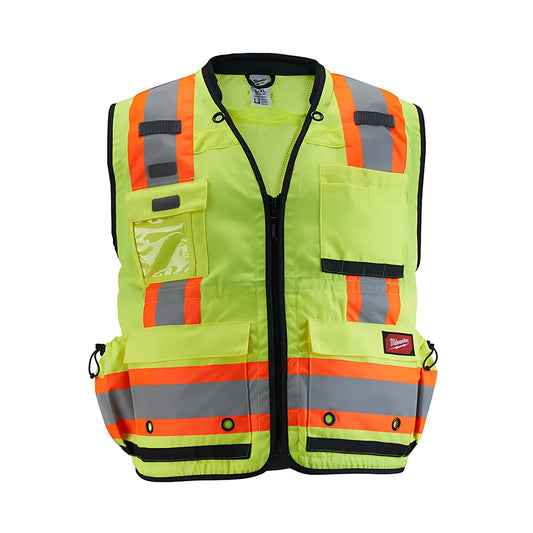 Class 2 Surveyor'S High Visibility Yellow Safety Vest - 4Xl/5Xl-Milwaukee-48-73-5164-7441