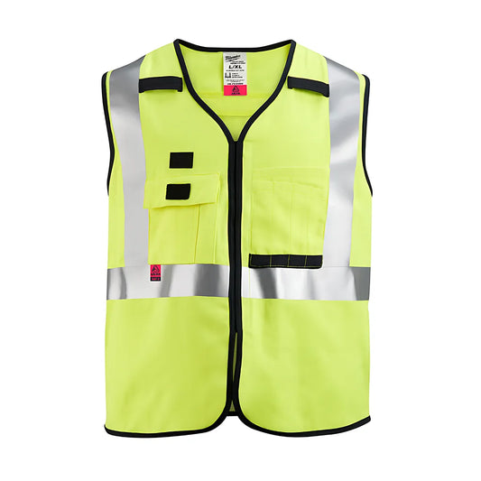 Ar/Fr Cat. 1 Class 2 High Visibility Yellow Safety Vest - S/M-Milwaukee-48-73-5301-7184