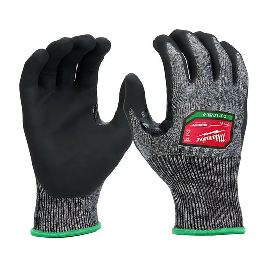 Cut Level 6 High-Dexterity Nitrile Dipped Gloves - M-Milwaukee-48-73-7000B-980